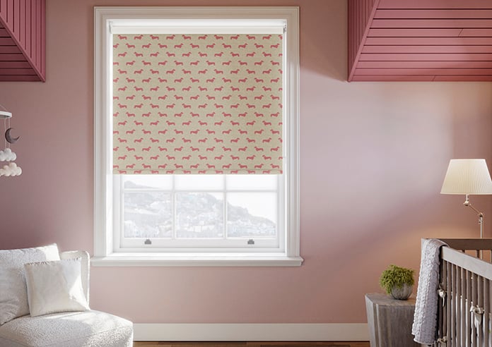 Emily Bond Peggy, Raspberry - Twist&Fit Roller Blind - Image 3